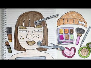 [🚀paper diy] make up💄paper cosmetics, paper play