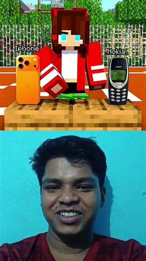 Baby Chooses iPhone or Nokia? 😱 Minecraft Baby Gets ANGRY! (Crazy Reaction) #minecraft #shorts