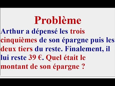 Résolution de problème et mise en équation