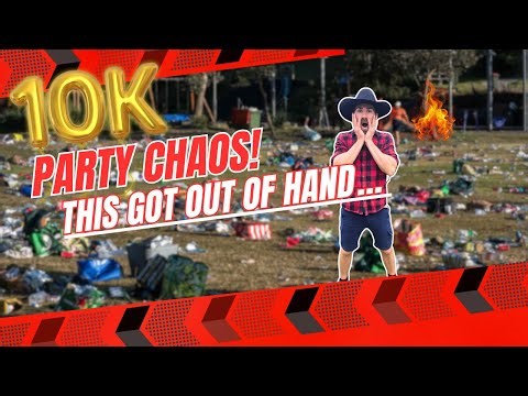 THAT Was Not Supposed to Happen at the 10K PARTY! 😬 - Caravan Camping 12v chaos