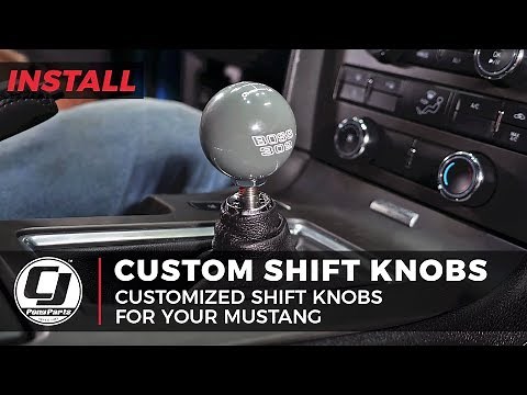 2011-2014 Mustang Install | 2-1/8" Custom Shift Knob with BOSS 302 Logos