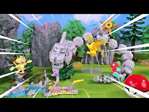 Pokemon Mega Construx / Onix Super Battle / Stop Motion Building