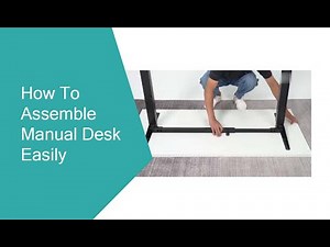HOW TO ASSEMBLE MANUAL SIT-STAND DESK | HEIGHT ADJUSTABLE DESK SIMPLE INSTALLATION