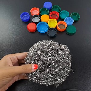 172K views · 396 reactions | Unique paper wall hanging craft ideas, making with waste plastic bottle cork, yarn & Iron mason jar | SR Rangoli | Facebook