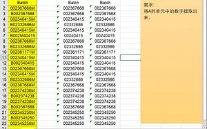 Excel VBA：提取数字的方法