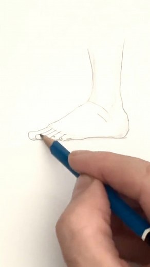 284K views · 5.6K reactions | Draw a foot 禮 Easy drawing lesson for beginners on how to draw a foot. #howtodraw #drawinglesson | Mark Liam Smith | Facebook