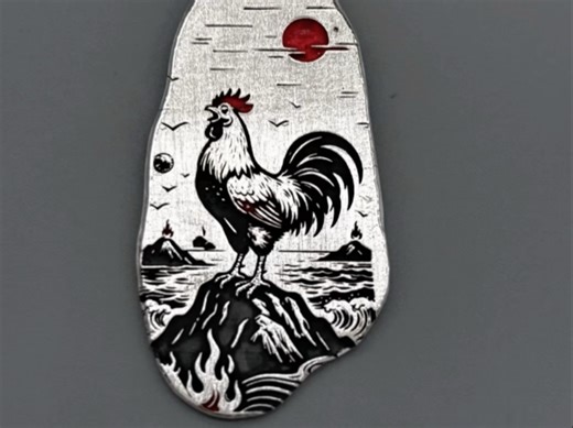 万万没想到！一只小鸡吊牌也能这么高级🐔 #纯银 #纯银吊坠 #纯银 #纯银饰品