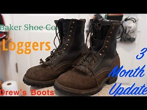 Drew's Logger Boots - 3 Month Update. 8inch Combo in Brown.