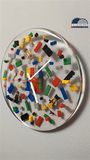 Cool LEGO-Themed Resin Wall Clock – Fun and Functional Home Decor