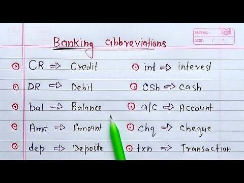 Banking abbreviations | Banking related full forms