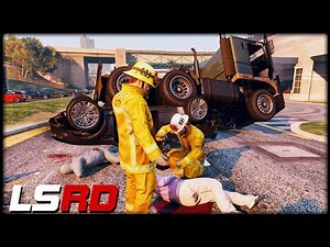GTA 5 LSRD | SCHWERER UNFALL! - Deutsch - Grand Theft Auto 5 Los Santos Rescue Division