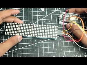 How to Print Text on MAX7219 matrix Display With ESP 8266 from Web Browser