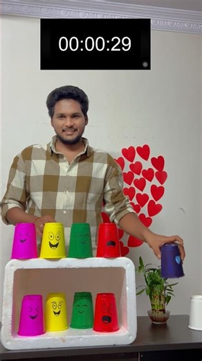 Match the cup❤️ |Cup game challanges✨❤️|