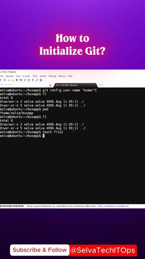 Git Init Explained in Tamil | How to Initialize a Git Repository | Git Basics for Beginners Watch Full Video: https://youtu.be/qPsGDMjeN8g #git #gitinit #gitcommands #versioncontrol #devopstamil #gittutorial #programmingtamil #softwaredevelopment #selvatechitops | SELVA - Tech & ITOps
