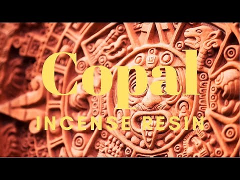 Burning Copal Resin - Copal Incense Ceremony