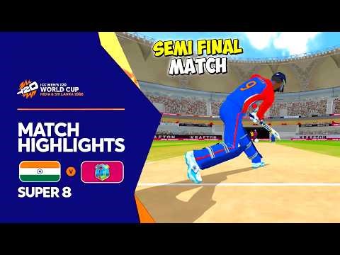 India vs West Indies T20 World Cup Full Match 🔥 | Real Cricket Gameplay