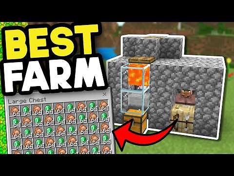Best Food and EMERALD Farm Minecraft Bedrock 1.21