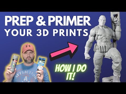 This is how I Prep and Primer my 3D Prints and models