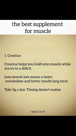 Creatine: The #1 Supplement for Muscle & Fat Loss | Science Explained #shorts #successmindset