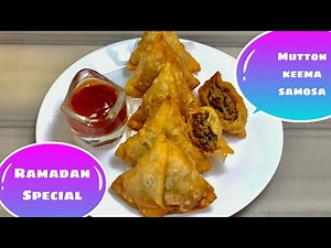 Mutton keema samosa | Meat pie | Ramadan special Mutton Keema Samosa along with make and freeze tips