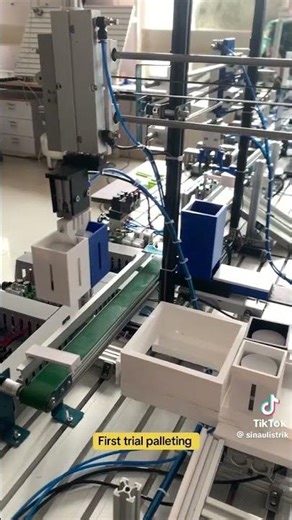 Système automatisé transfer de palet #genieelectrique #electronique #systemeautomatise