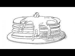 How to Draw Pancakes - VERY EASY FOR KIDS