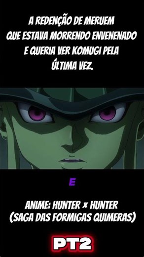 Meruem's redemption and death alongside Komungi. #anime #hunterxhunter #meruemkomungi #shortvideo