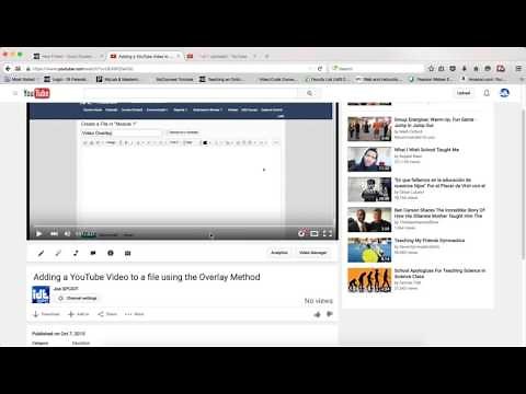 Adding a YouTube Video to the Dropbox instructions using the Overlay Method