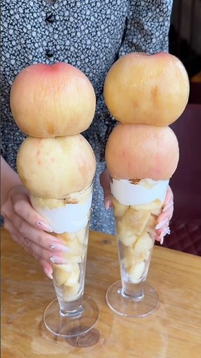 Peach Parfait #japanesefood