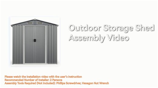 Watch Outdoor Storage Shed Assembly Video on Amazon Live