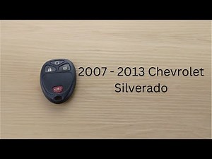 How To Replace or Change Chevrolet Silverado Remote Key Fob Battery 2007 - 2013
