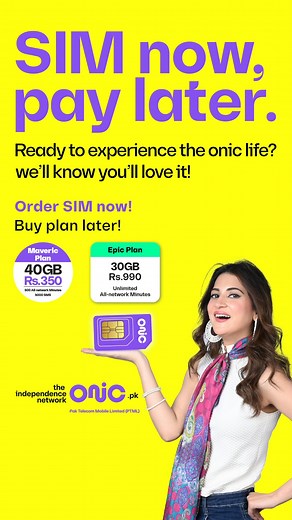 Join a network worth bragging about. Order your free onic sim now. Visit onic.pk to port your number to #onic today! Link in bio | Onic Pak