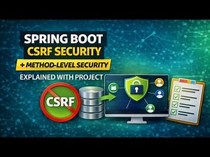 Spring Boot CSRF Security + Method-Level Security Explained with Project.