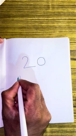 How to write 20 Number, follow for more numbers.