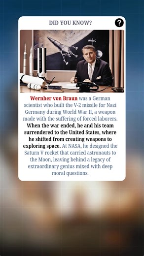 185 reactions · 25 shares | From Nazi Missile Mastermind To Nasa's...