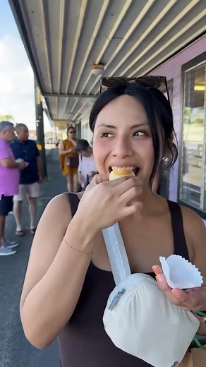 Two Ladies Kitchen | Mochi & Manju Confections on Instagram: "We love seeing all the faces ready to try some of our mochi. Mahalo @bbcortess for making us a stop on your Hilo adventure!  #twoladieskitchen"