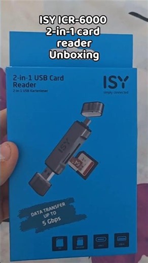 Unboxing the ISY ICR-6000 2-in-1 Card Reader
