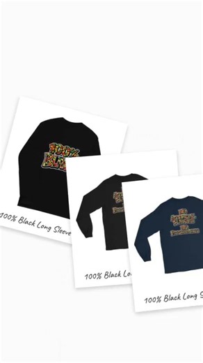 New addition: 100% Black Long Sleeve Shirt