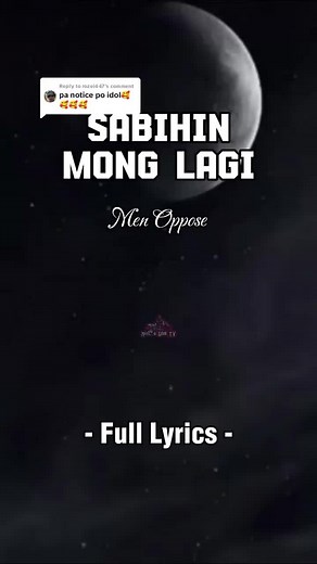 Sabihin Mo Lagi Lyrics and Full Song - Men Oppose