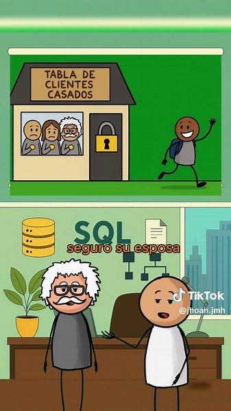 Humor sobre SQL y la vida real para mayores de 30