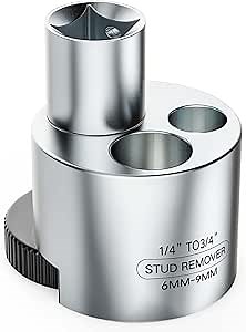 Stud Extractor Tool Fit 1/4" to 3/4" (6 to 19mm), Bolt Extractor Tool for Broken Damaged Bolts, Stud Remover or Seized Studs