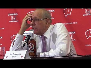 Syracuse basketball coach Boeheim's Wisconsin press conference