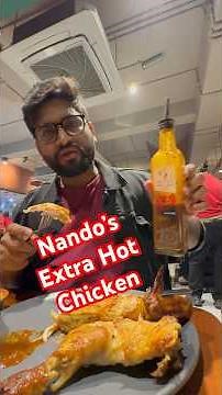 Trying Nando’s PERi-PERi Chicken!🔥| Tasting their PERi-PERi chicken, sauces & sides | Nando’s #fyp