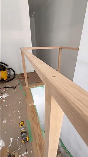 Installing Oak Stair Railing with Black Metal Pickets