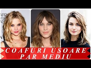 Coafuri simple si elegante pentru par mediu