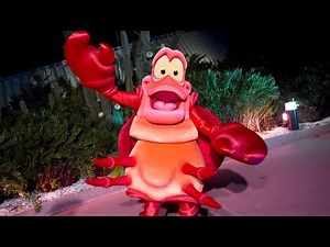 Sebastian The Crab Meet & Greet at Epcot DVC Moonlight Magic Event, Disney's The Little Mermaid