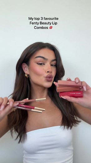 My Top 3 Fenty Beauty Lip Combos: Nude, Brown, Red | Sephora