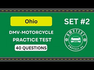 Ohio DMV Motorcycle Test 2025 | 40 Real Practice Questions | DMV Test 2025 Set #2
