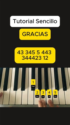 75K views · 1K reactions | Gracias - Tutorial Sencillo #piano #aprendepiano #cristianos | TALEN - TocaréPiano | Facebook