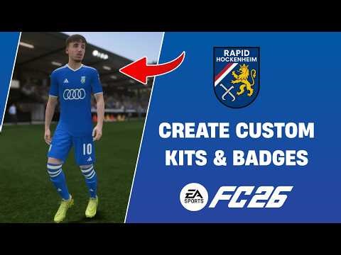 FC 26 Create A Club... How To Make Your Own Kits & Badges